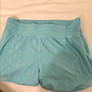 Lululemon hot toddie Sky Blue Athletic Shorts 4”